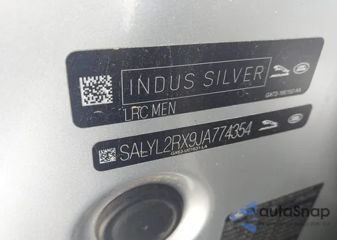 2018 Land Rover Range Rover Velar P250 Se R-Dynamic from USA, damaged, VIN SALYL2RX9JA774354